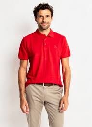 Polo stretch manches courtes rouge KAPRIOL homme