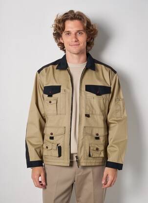 Veste casual poignets pressionnés beige LAFONT homme