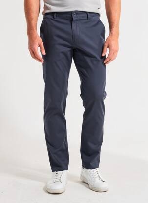 Pantalon chino tissage chiné taille normale bleu PIONEER homme
