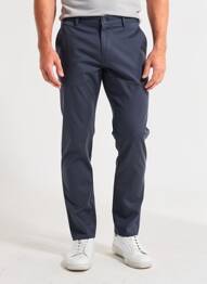 Pantalon chino tissage chiné taille normale bleu PIONEER homme