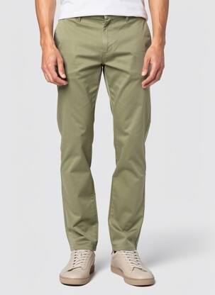 Pantalon chino tissage popeline taille normale vert PIONEER homme