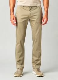 Pantalon chino tissage chiné taille normale beige PIONEER homme