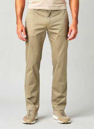 Pantalon chino tissage chiné taille normale beige PIONEER homme
