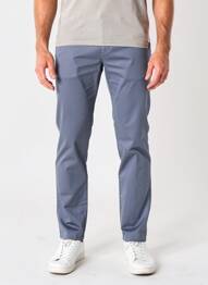Pantalon chino tissage chiné taille normale bleu PIONEER homme
