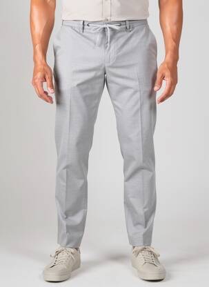 Pantalon chino tissage popeline taille normale gris PIONEER homme