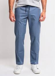 Pantalon chino tissage popeline taille normale bleu PIONEER homme