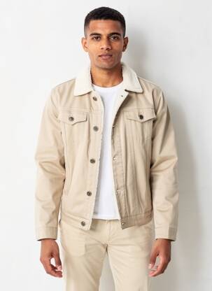 Veste casual fermeture boutonnée sur le devant beige BLACK NEEDLE homme