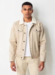 Veste casual fermeture boutonnée sur le devant beige BLACK NEEDLE homme