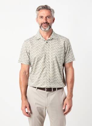 Chemise manches courtes poches vert PIONEER homme