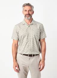 Chemise manches courtes poches vert PIONEER homme