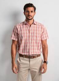 Chemise manches courtes poches orange PIONEER homme