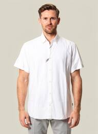 Chemise manches courtes coupe droite blanc PIONEER homme