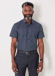Chemise manches courtes poches bleu PIONEER homme
