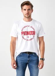T-shirt coupe cintrée manches courtes blanc PIONEER homme