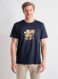 T-shirt coupe cintrée manches courtes bleu PIONEER homme