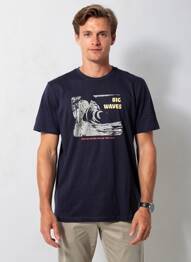 T-shirt coupe cintrée manches courtes bleu PIONEER homme