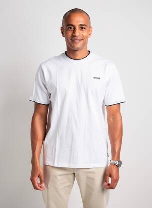 T-shirt coupe cintrée manches longues blanc PIONEER homme