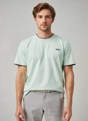 T-shirt coupe cintrée manches longues vert PIONEER homme