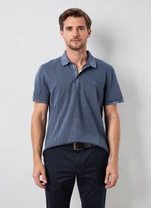 Polo stretch manches courtes gris PIONEER homme