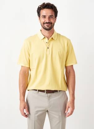 Polo stretch manches courtes jaune PIONEER homme