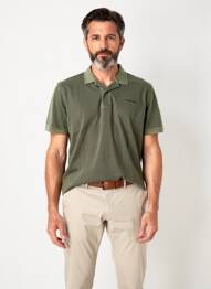 Polo stretch manches courtes vert PIONEER homme