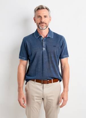 T-shirt coupe cintrée manches courtes bleu PIONEER homme