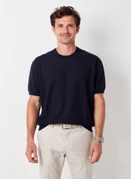 Pull stretch manches longues bleu PIONEER homme
