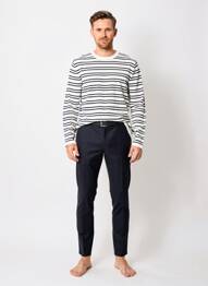 Pull stretch manches longues blanc PIONEER homme