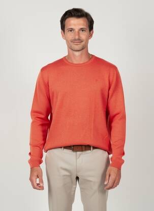 Pull stretch manches longues orange PIONEER homme
