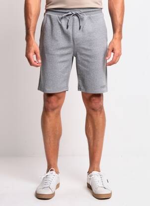Bermuda taille élastique taille normale gris PIONEER homme