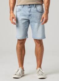 Bermuda stretch taille normale bleu PIONEER homme