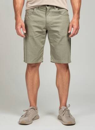 Bermuda tissage denim taille normale vert PIONEER homme
