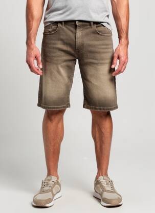 Bermuda tissage denim taille normale gris PIONEER homme