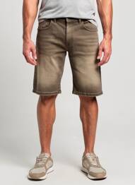 Bermuda stretch taille normale gris PIONEER homme