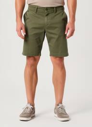 Bermuda taille à pinces taille normale vert PIONEER homme
