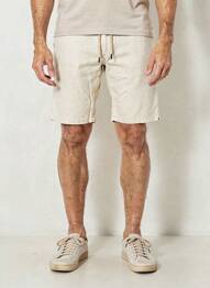 Bermuda taille élastique taille normale beige PIONEER homme
