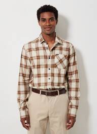 Chemise manches longues poches beige GARCIA homme