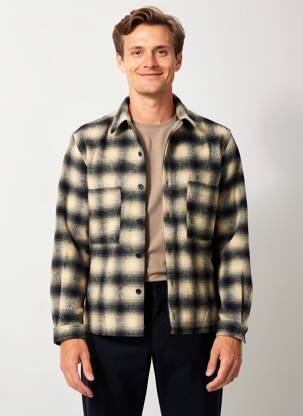 Veste casual fermeture boutonnée sur le devant beige BLEND homme