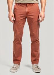 Pantalon chino bio taille normale orange MEYER homme