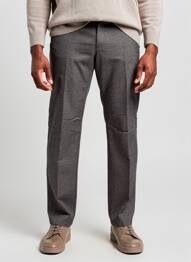 Pantalon chino tissage chiné taille normale gris MEYER homme
