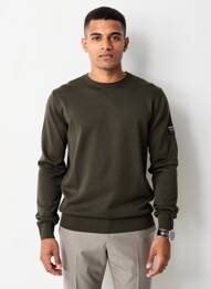 Pull stretch manches longues vert ECOALF homme