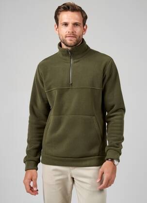 Sweat-shirt stretch manches longues vert BLEND homme