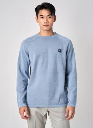 Pull stretch manches longues bleu GARCIA homme
