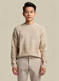 Pull stretch manches longues beige GARCIA homme
