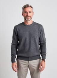 Pull stretch manches longues gris BLEND homme