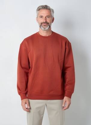 Sweat-shirt stretch manches longues orange BLEND homme
