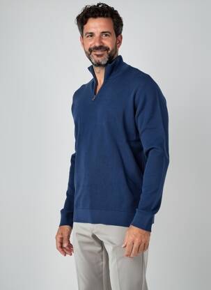 Pull stretch manches longues bleu BLEND homme
