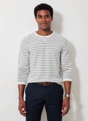 Pull stretch manches longues bleu FREEMAN T.PORTER homme