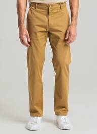Pantalon chino stretch taille normale jaune FREEMAN T.PORTER homme