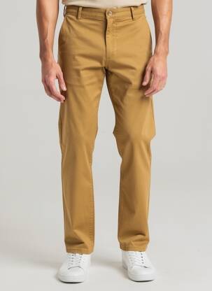 Pantalon chino stretch taille normale jaune FREEMAN T.PORTER homme